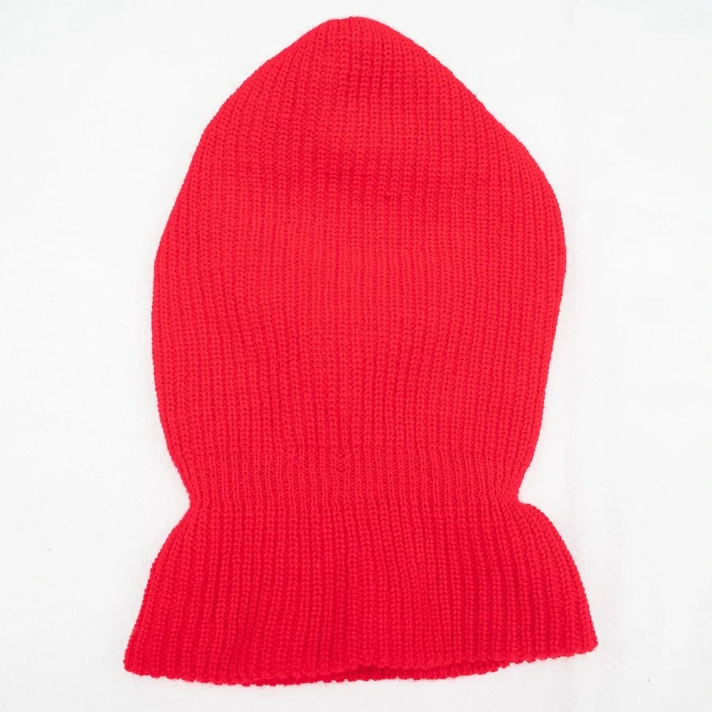 Vtg Red Balaclava Ski Mask Snow Eye Cut Out One Size 70s 80s USA‎ Made